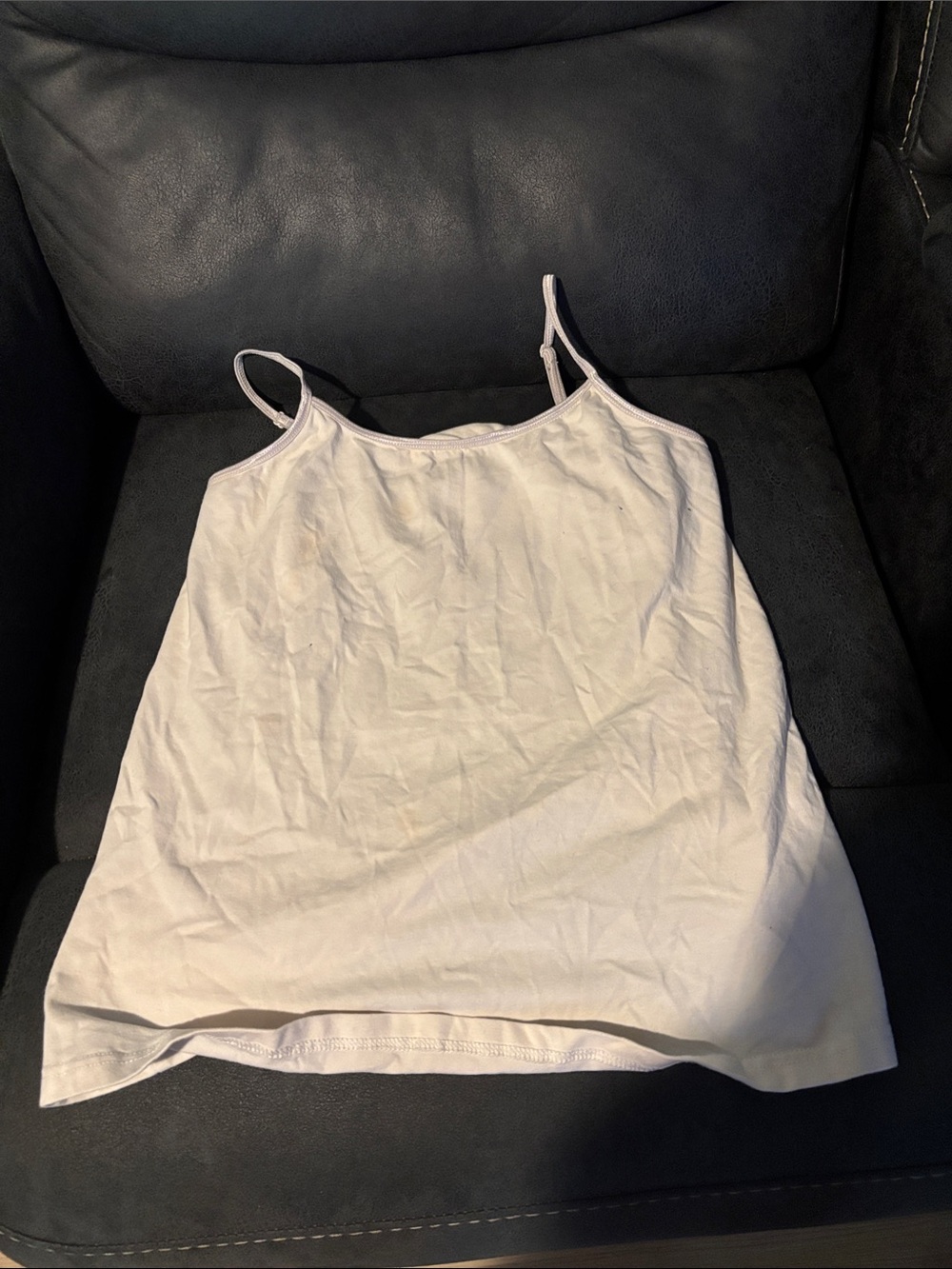 duo Maternity White Cami Tank Top
